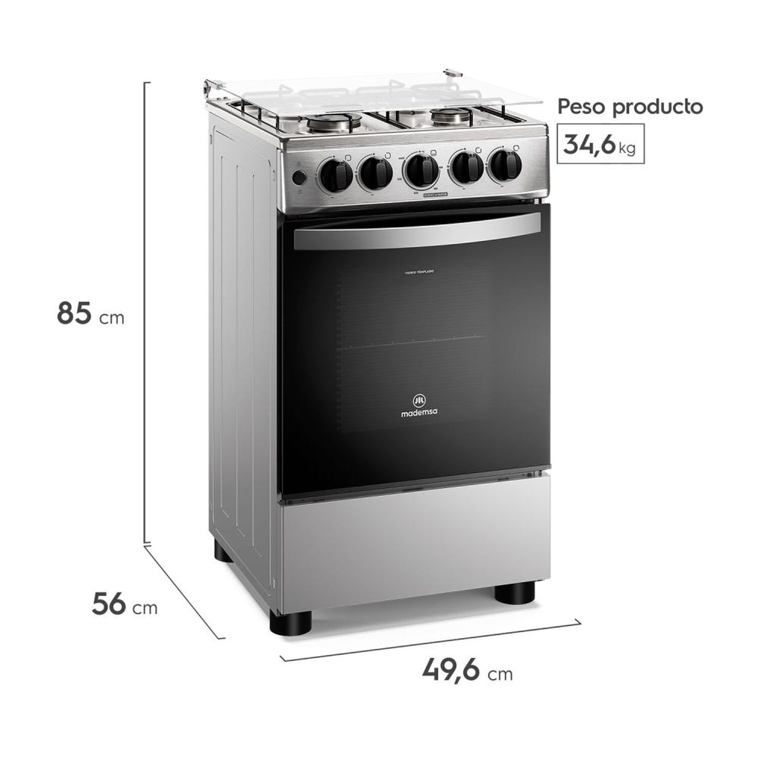 Cocina A Gas Mademsa FM4ES / 4 Quemadores image number 2.0
